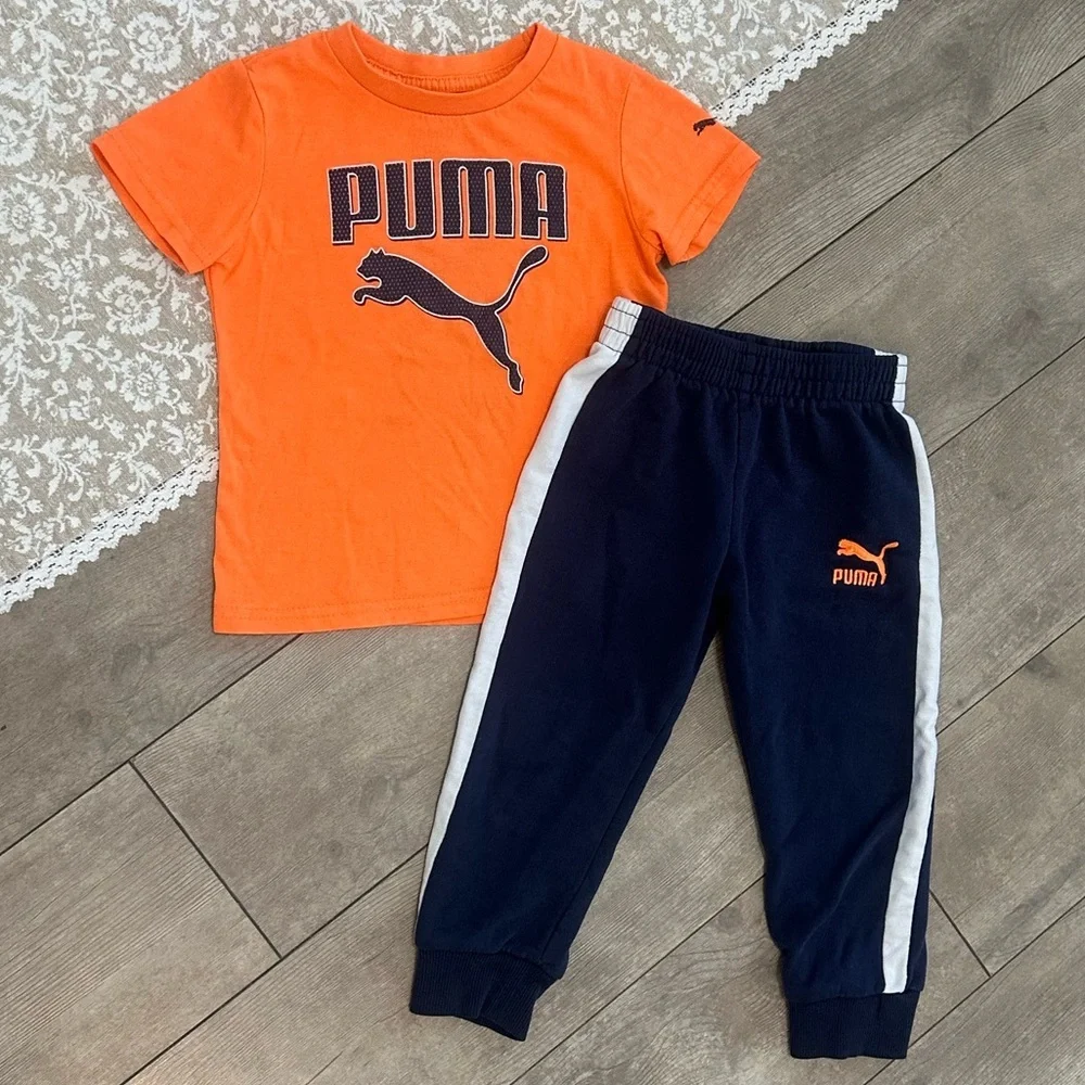 Puma Vibrant Orange Tee - Picture 2 of 16
